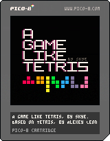A Game Like Tetris cartridge